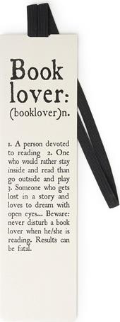 Segnalibro Legami Booklovers con elastico. Amante dei libri. Book Lover