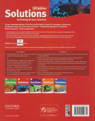 Solutions. Pre-intermediate. Student's book-Workbook. Per le Scuole superiori. Con CD Audio  - Libro Oxford University Press 2013 | libraccio.xyz
