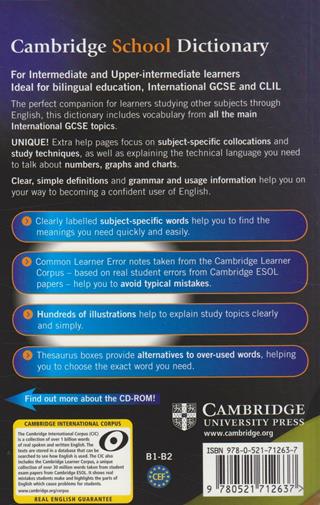 Cambridge school dictionary. Per le Scuole superiori. Con CD-ROM  - Libro Cambridge 2009 | libraccio.xyz