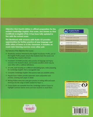 Objective first certificate. Workbook. Without answers. Per le Scuole superiori. Con CD Audio.  - Libro Cambridge 2014 | libraccio.xyz