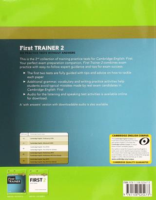 B2 First trainer. Student's book without Answers. Per le Scuole superiori. - Peter May - Libro Cambridge 2018 | libraccio.xyz