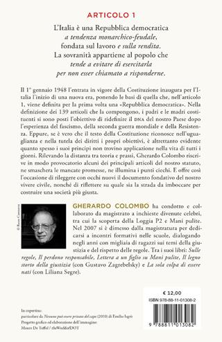 Anticostituzione. Come abbiamo riscritto (in peggio) i principi della nostra società - Gherardo Colombo - Libro Garzanti 2024, Elefanti bestseller | libraccio.xyz