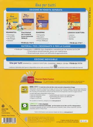 Una per tutti. Per la Scuola media. Con CD-ROM. - Giuseppe Pittàno, Anzi, Gerosa - Libro Edizioni Scolastiche Bruno Mondadori 2011 | libraccio.xyz