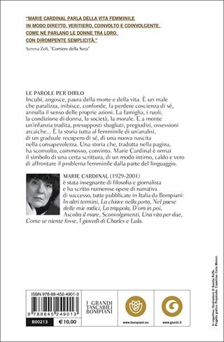 Le parole per dirlo - Marie Cardinal - Libro Bompiani 2001, I grandi tascabili | libraccio.xyz