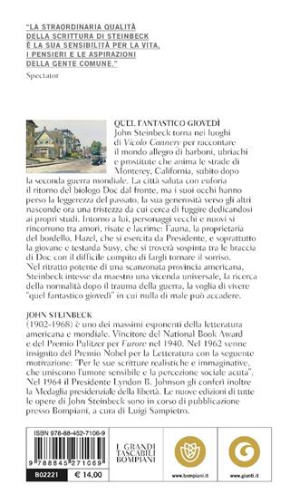 Quel fantastico giovedì - John Steinbeck - Libro Bompiani 2013, Tascabili narrativa | libraccio.xyz