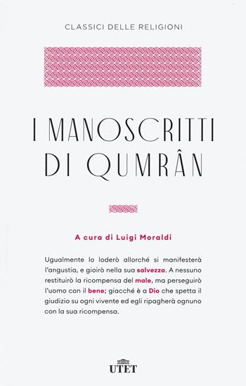 I manoscritti di Qumran  - Libro UTET 2021, Classici delle religioni | libraccio.xyz