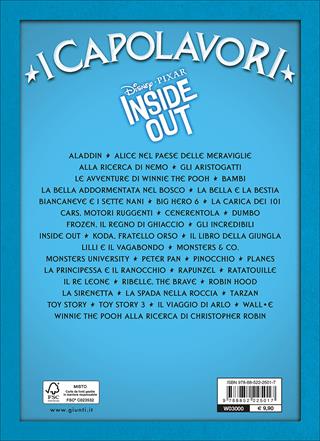 Inside out  - Libro Disney Libri 2016, I capolavori Disney | libraccio.xyz