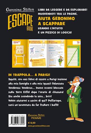 In trappola... a Parigi! Escape book - Geronimo Stilton - Libro Piemme 2021, One shot | libraccio.xyz