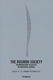 The Rosmini society. Rosminianesimo filosofico international journal (2021). Vol. 1-2