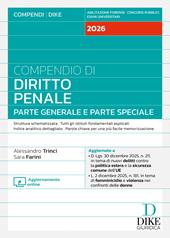 Compendio di diritto penale. Parte generale e parte speciale 2026. Con aggiornamento online