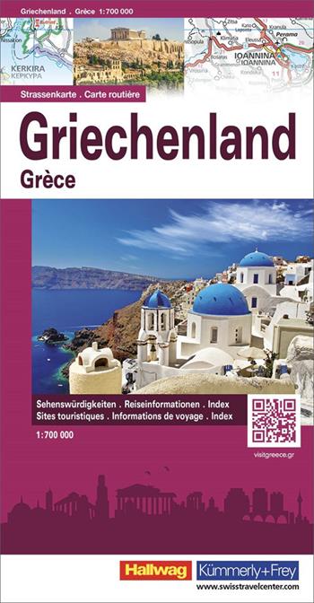 Grecia-Griechenland-Grèce 1:700.000. Ediz. multilingue  - Libro Libreria Geografica 2025 | libraccio.xyz