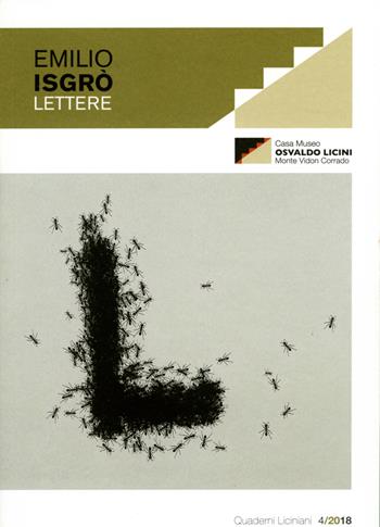 Emilio Isgrò-Osvaldo Licini. Lettere  - Libro Ephemeria 2018 | libraccio.xyz