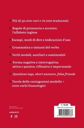 Inglese. Dizionario e verbi  - Libro Vallardi A. 2024 | libraccio.xyz