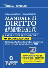 Manuale superiore 2025–2026 di diritto amministrativo. Concorso in magistratura